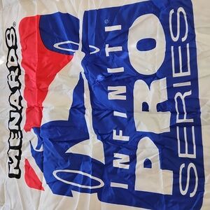 Vintage Menards Infinty Pro Series Indy Car Flag 59"X37.5" Aprox RARE